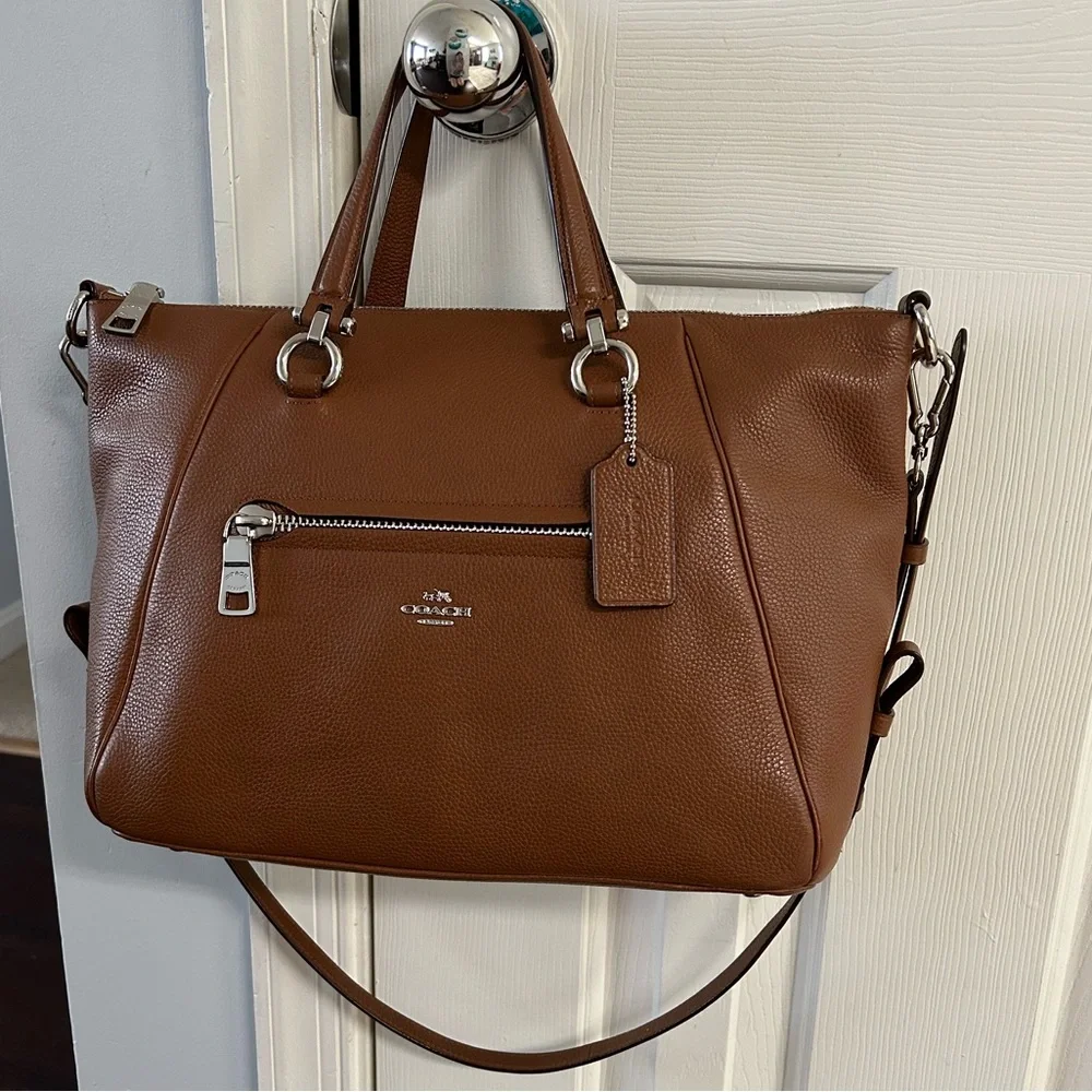 Coach Classy Leather Large Carryall, Tote, Work Bag, Crossbody, Vacation Bag - Picture 6 of 16